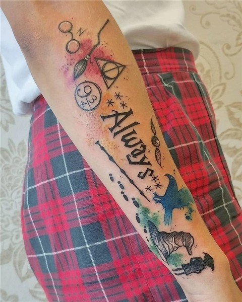 great tattoo Harry potter tattoos, Harry tattoos, Cool tatto