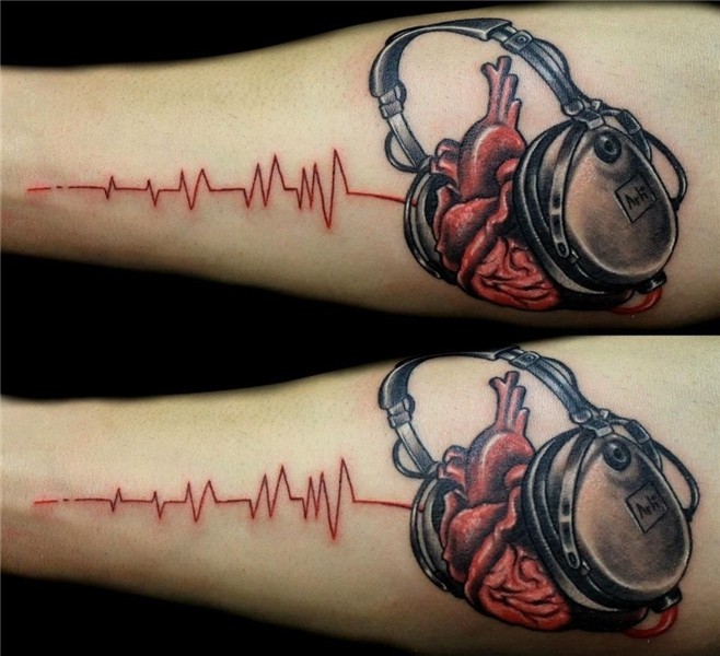headphones tattoo Music tattoo designs, Headphones tattoo, M