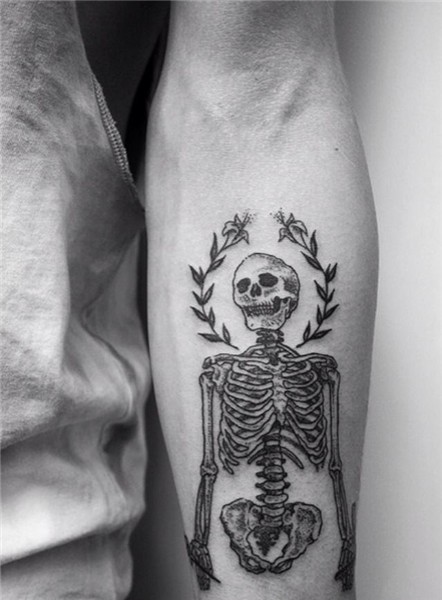 inkonthebody Tattoos, Skeleton tattoos, Pattern tattoo