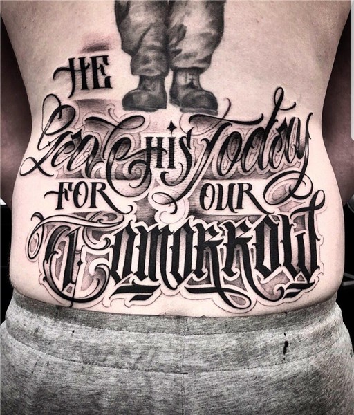 #letteringtattoo Tattoo lettering styles, Back tattoo, Lette