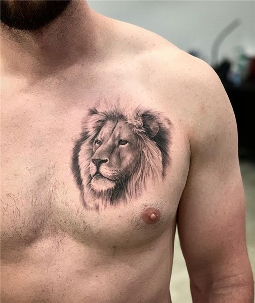 ✨ 🦁 ✨ lion head tattoo by @drag_ink Cool small tattoos, Lion