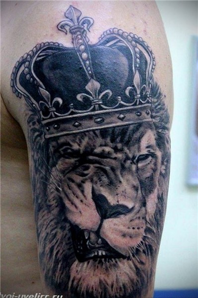 lion tattoo with crown 08.12.2019 № 012 -tattoo crown- tatto
