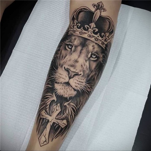 lion tattoo with crown 08.12.2019 № 084 -tattoo crown- tatto