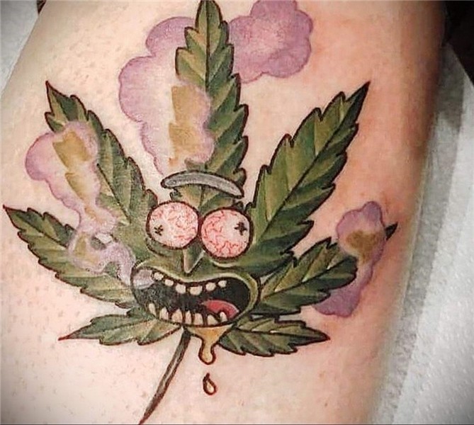 marijuana tattoo 30.09.2019 № 008 -hemp (MARIJUANA) tattoo-
