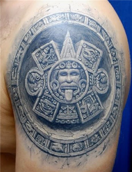mayan calendar tattoo for men Aztec tattoo, Aztec tattoo des