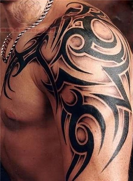 mens tribal tattoos - Google Search Tatuagens na parte super