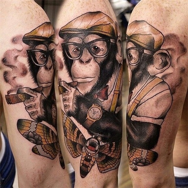 monkey tattoos Archives - The Lads Room Mẫu hình xăm tay, Hì