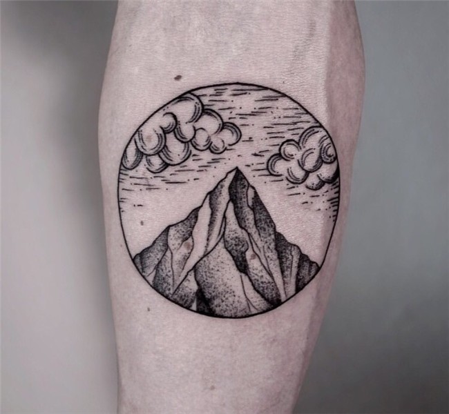 mountain tattoo shared by Coralie on We Heart It