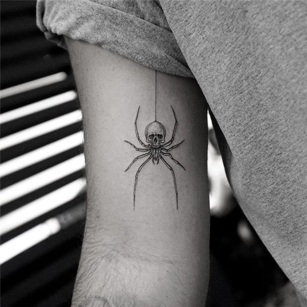 💀 ❤ 🕷 #mrktattoo #bangbangnyc #Tattoosformen Creepy tattoos,