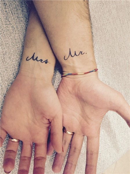 #mr&mrs #tattoo #mr #mrs Matching couple tattoos, Wedding da