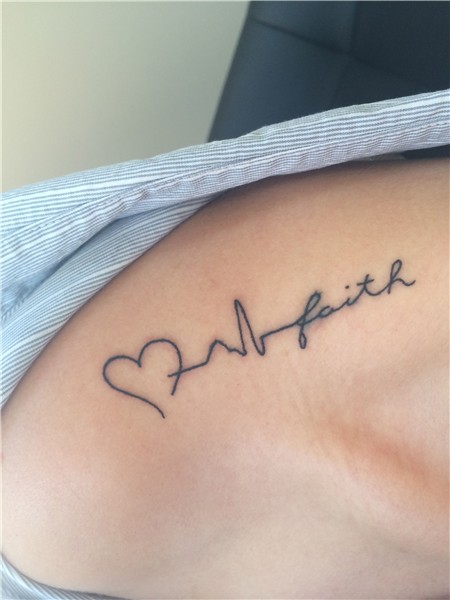 my love,life and faith shoulder tattoo Faith tattoo, Faith h