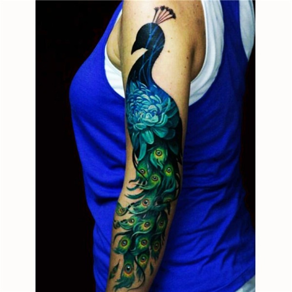 #peacock Bird tattoo sleeves, Peacock tattoo sleeve, Peacock