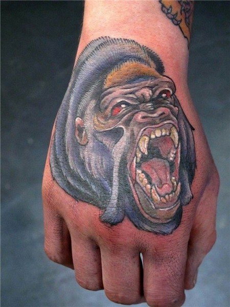 photo example of a gorilla tattoo 28.01.2019 № 125 - drawing