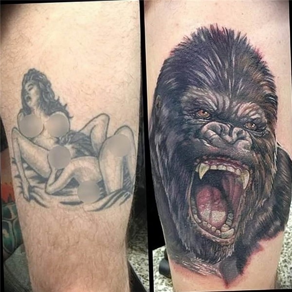 photo example of a gorilla tattoo 28.01.2019 № 159 - drawing