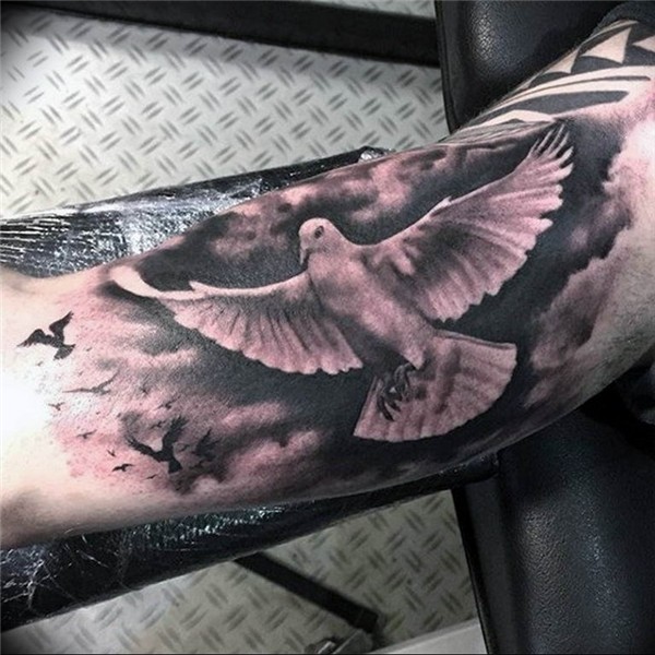photo tattoo pigeon 03.03.2019 № 028 - idea for drawing pige