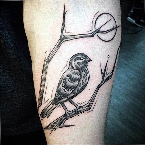 photo tattoo sparrow 19.02.2019 № 116 - sparrow tattoo idea