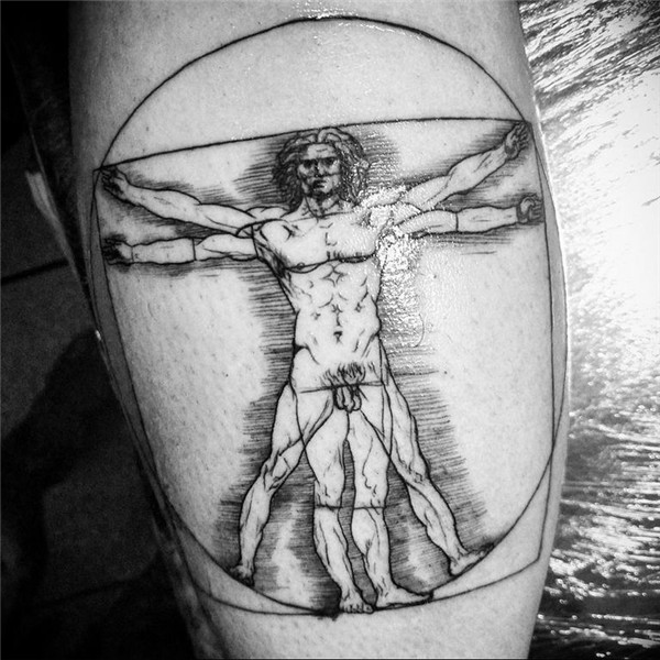 photo tattoo vitruvian man 22.02.2019 № 106 - idea for drawi
