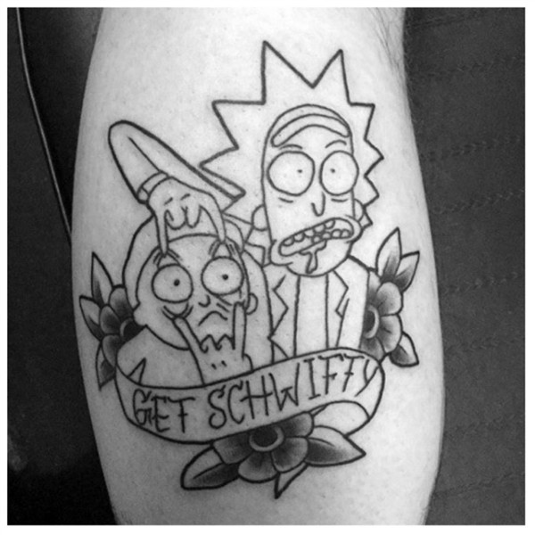 rbrenda889 Rick and morty Tattoodo Rick and morty tattoo, Ta