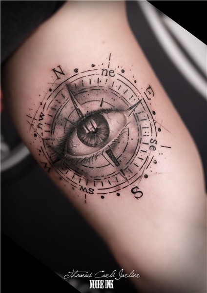 realistic compass tattoo - Pesquisa Google Kompass tätowieru