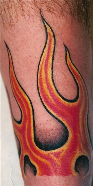 red-flame-tattoo Flame tattoos, Name tattoos on wrist, Tatto