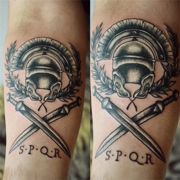 roman helmet and sword Roman tattoo, Military tattoos, Gladi