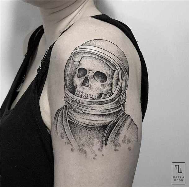 skull, skeleton, astronaut, space, arm tattoo, tattoo for al