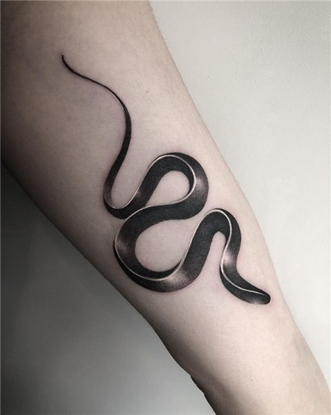 snake tattoo - Google Search Snake tattoo design, Black snak