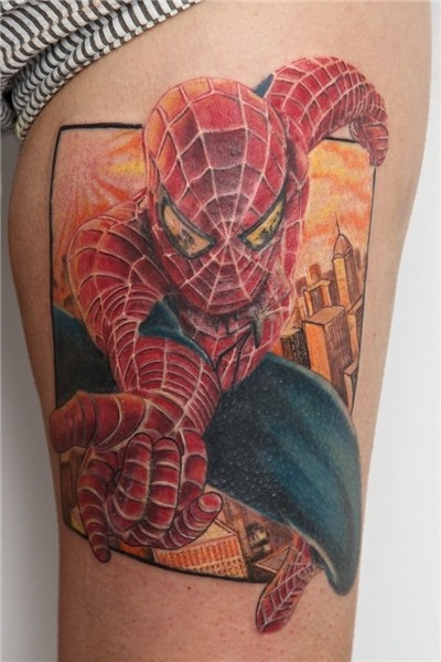 spiderman tattoo by graynd on deviantART Spiderman chest tat