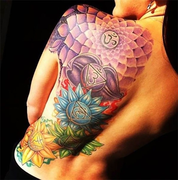 spiritual tattoo on back Chakra tattoo, Tattoos for women, T