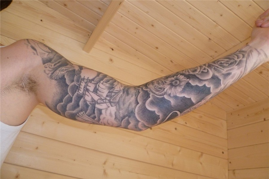 sun and clouds tattoos images of forearm tattoos for men & w