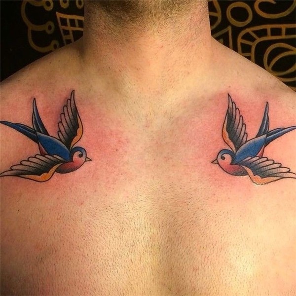 swallow chest tattoo - Google zoeken Swallow bird tattoos, T