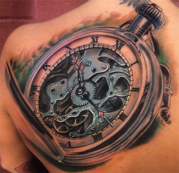 #tattoo by Johnny Smith #savemyink Old clock tattoo, Clock t