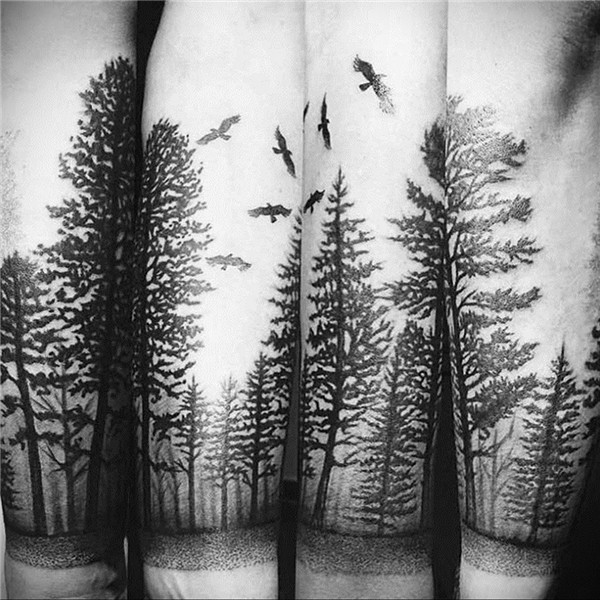 tattoo fir tree on hand 25.11.2019 № 041 -tattoo spruce- tat