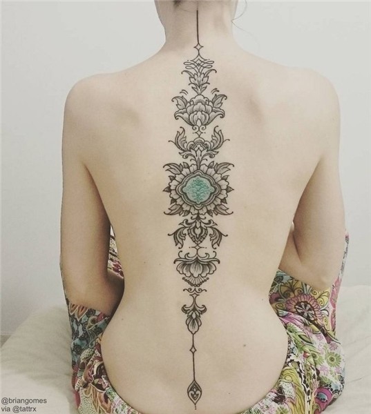 tattrx Spine tattoos for women, Tattoos, Spine tattoos