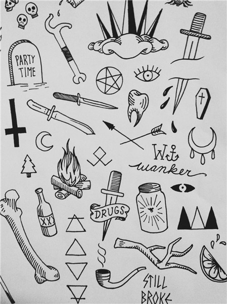 thehandsofthecorpse Doodle tattoo, Sharpie tattoos, Tattoo f