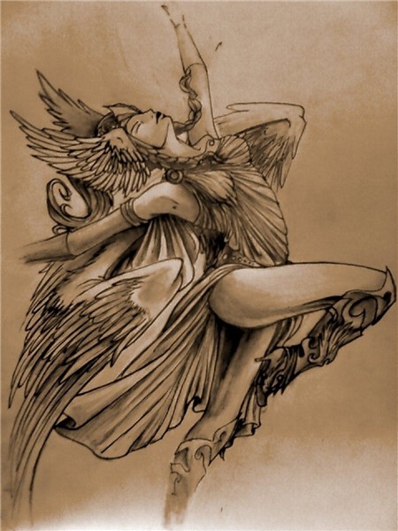 very pretty Goddess tattoo, Valkyrie tattoo, Norse mythology