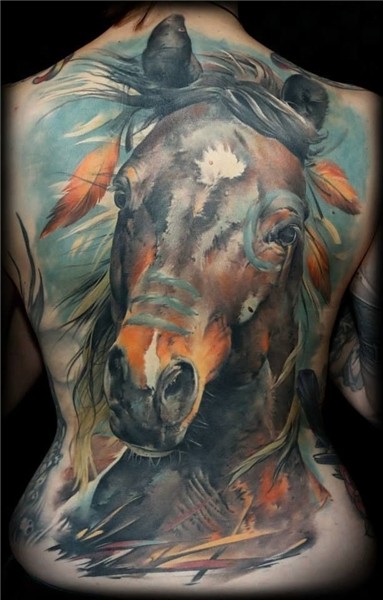 watercolor horse tattoo - Google Search Horse tattoo design,