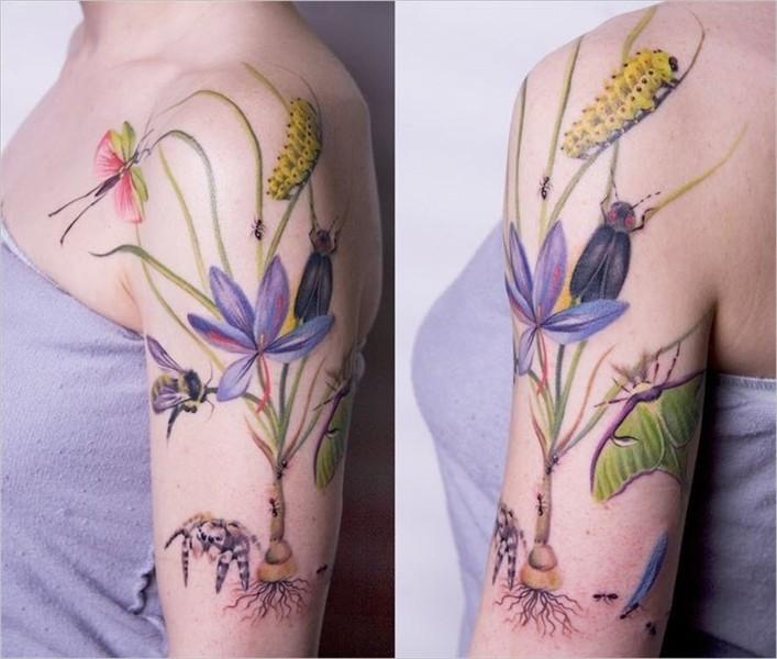 wildflower tattoo design - Google Search Nature tattoos, Fem