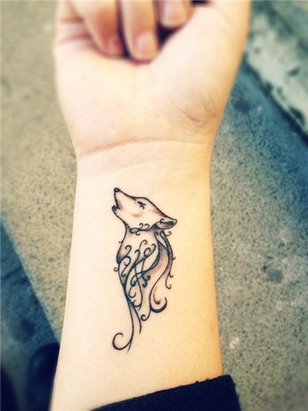 wolf and witch tattoo - Google Search Small tribal tattoos,