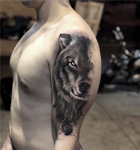 wolf tattoo © André Felipe 🔥 🔥 🔥 Wolf tattoos, Wolf tattoos