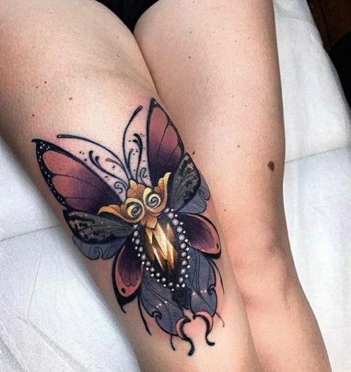 moth tatoo design